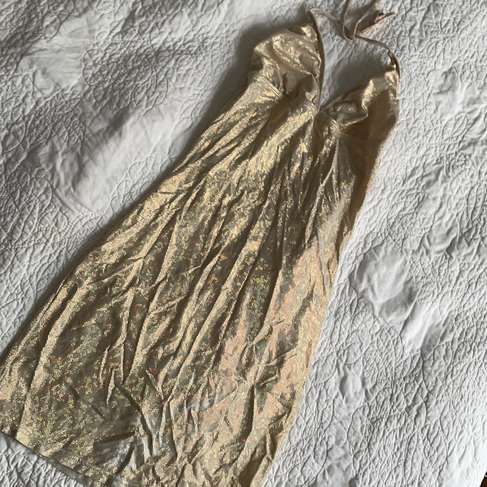 Gold dress